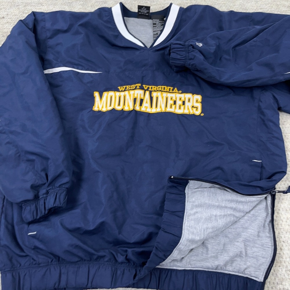 Vintage West Virginia Mountaineers Jacket Men Mediup Pullover Starter WVU Lined - Picture 3 of 12